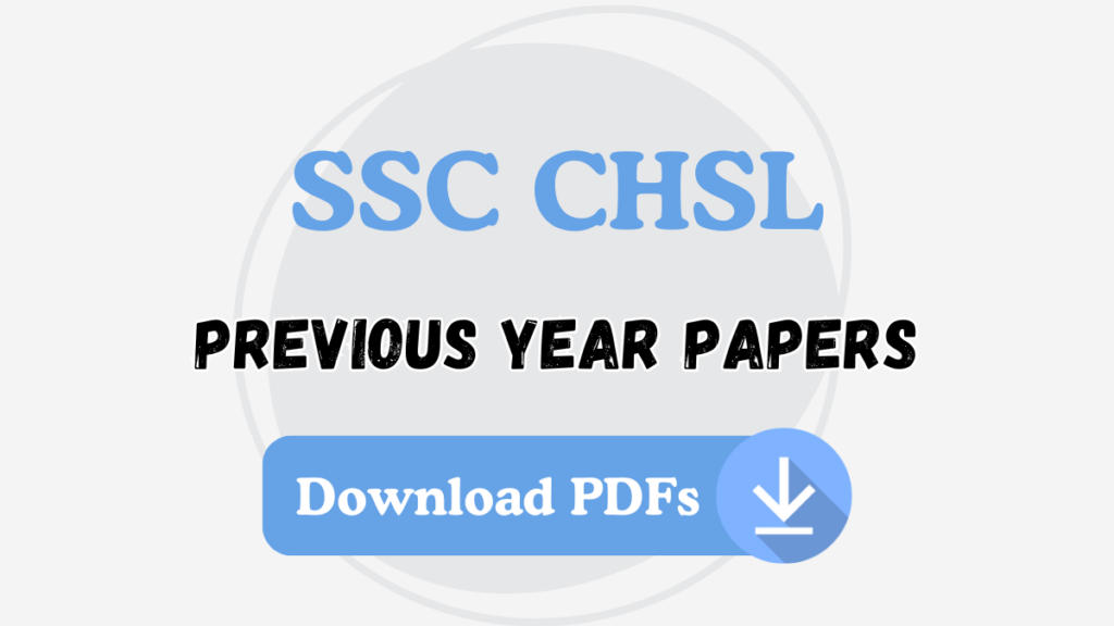 Ssc Chsl Previous Year Question Papers Download Pyq Pdf